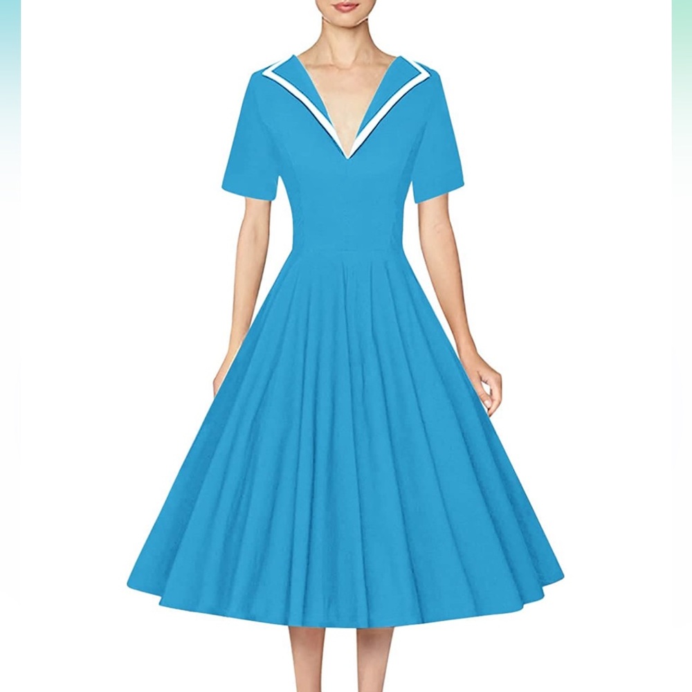 Gown Town • 1950s Swing Dress • XL
